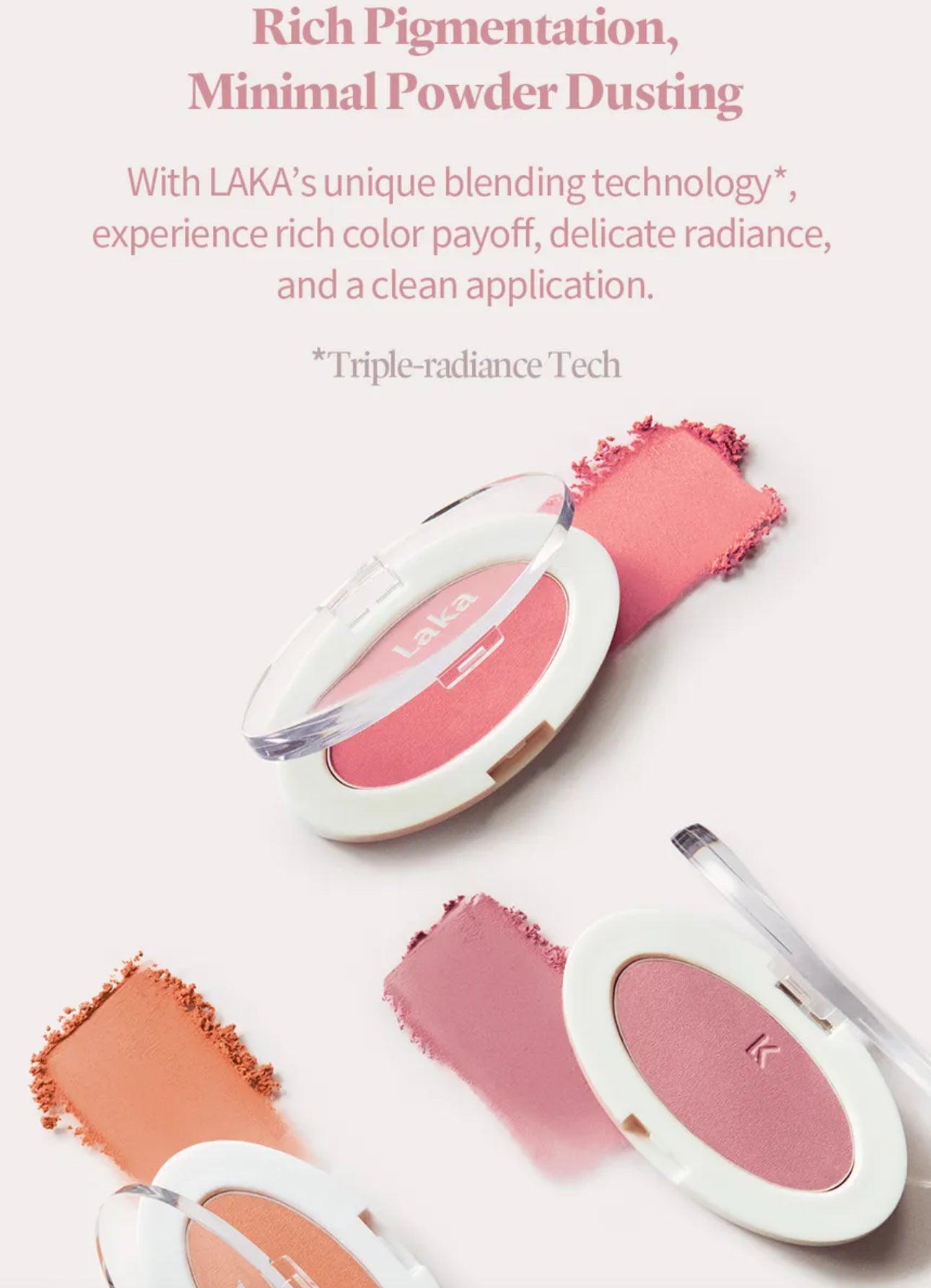 Laka Love Silk Blush – Lightweight, Buildable Color for a Soft, Natural Flush