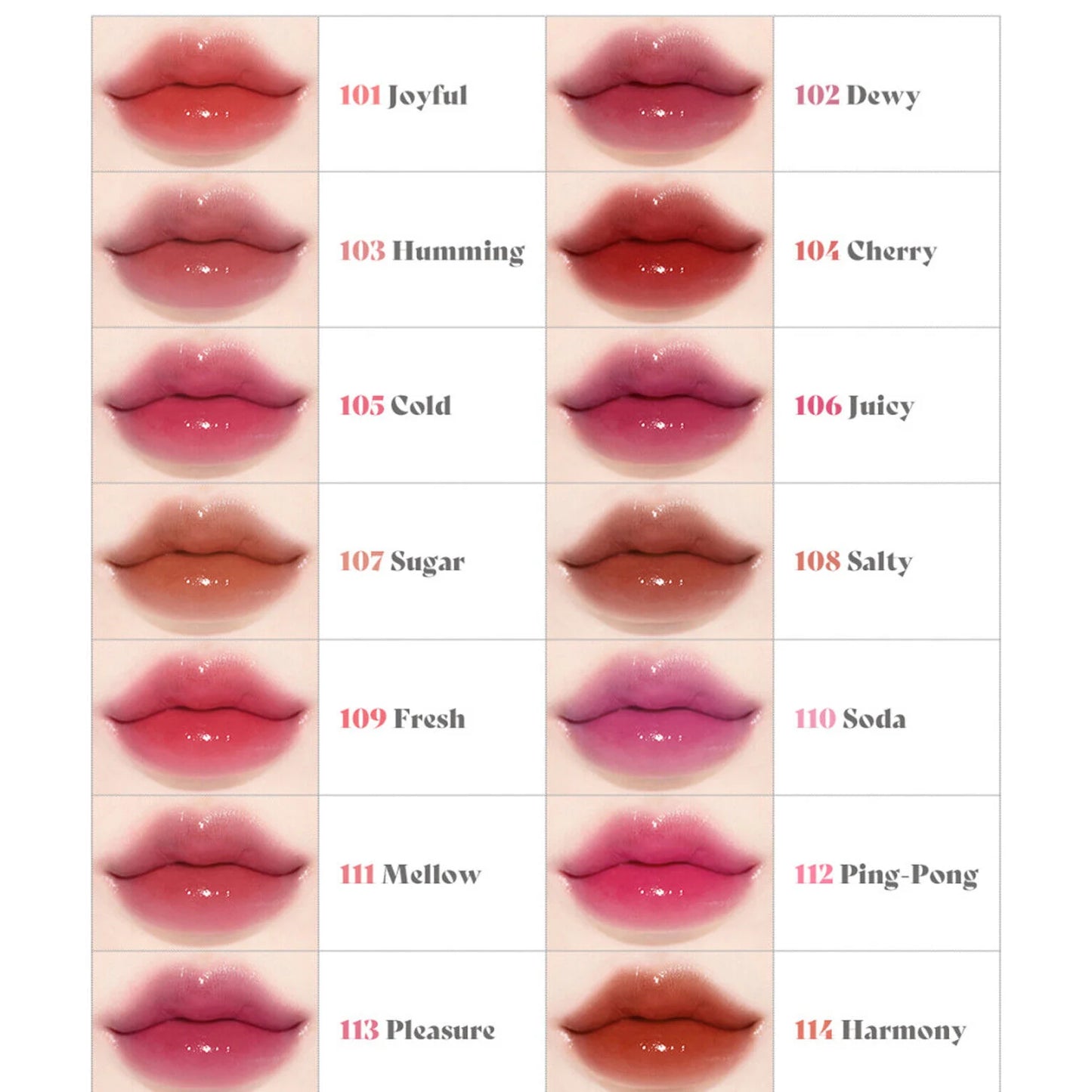 Laka Fruity Glam Tint 4.5g – Long-Lasting Lip Tint with Hydrating Glossy Finish