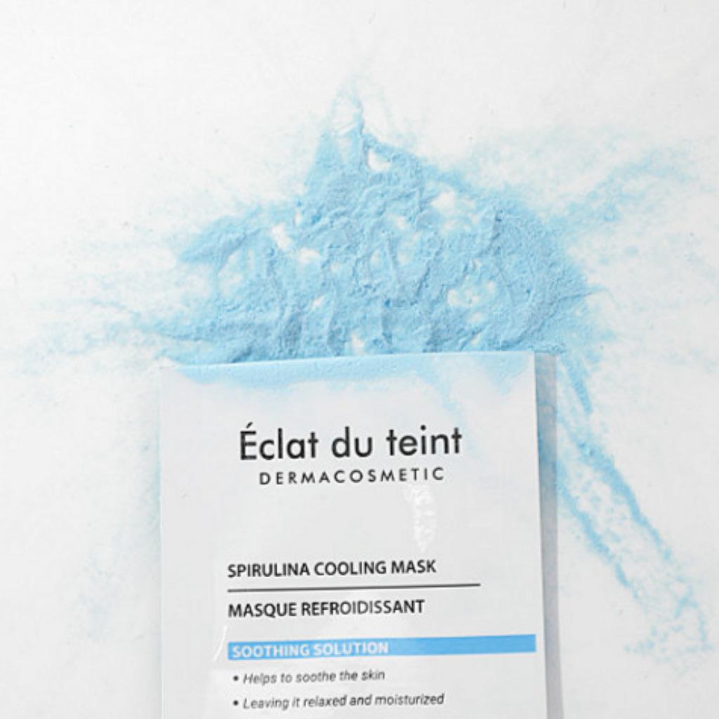 Éclat du Teint Spirulina Cooling Slush Mask – Refreshing Hydration & Antioxidant Care | French Skincare