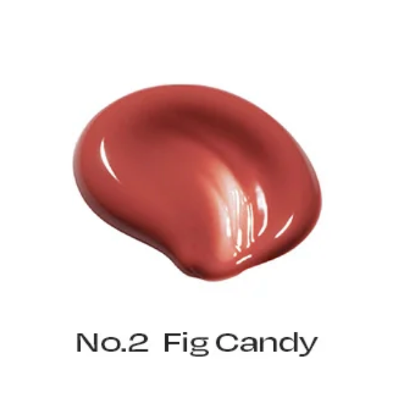 Alternative Stereo Aqua Glow in No.2 Fig Candy – rich fig-toned brown lip tint with luminous shine.