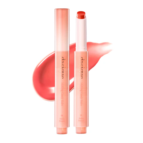 Dasique Melting Candy Balm 08 Sweet Pomelo swatch and product duo.