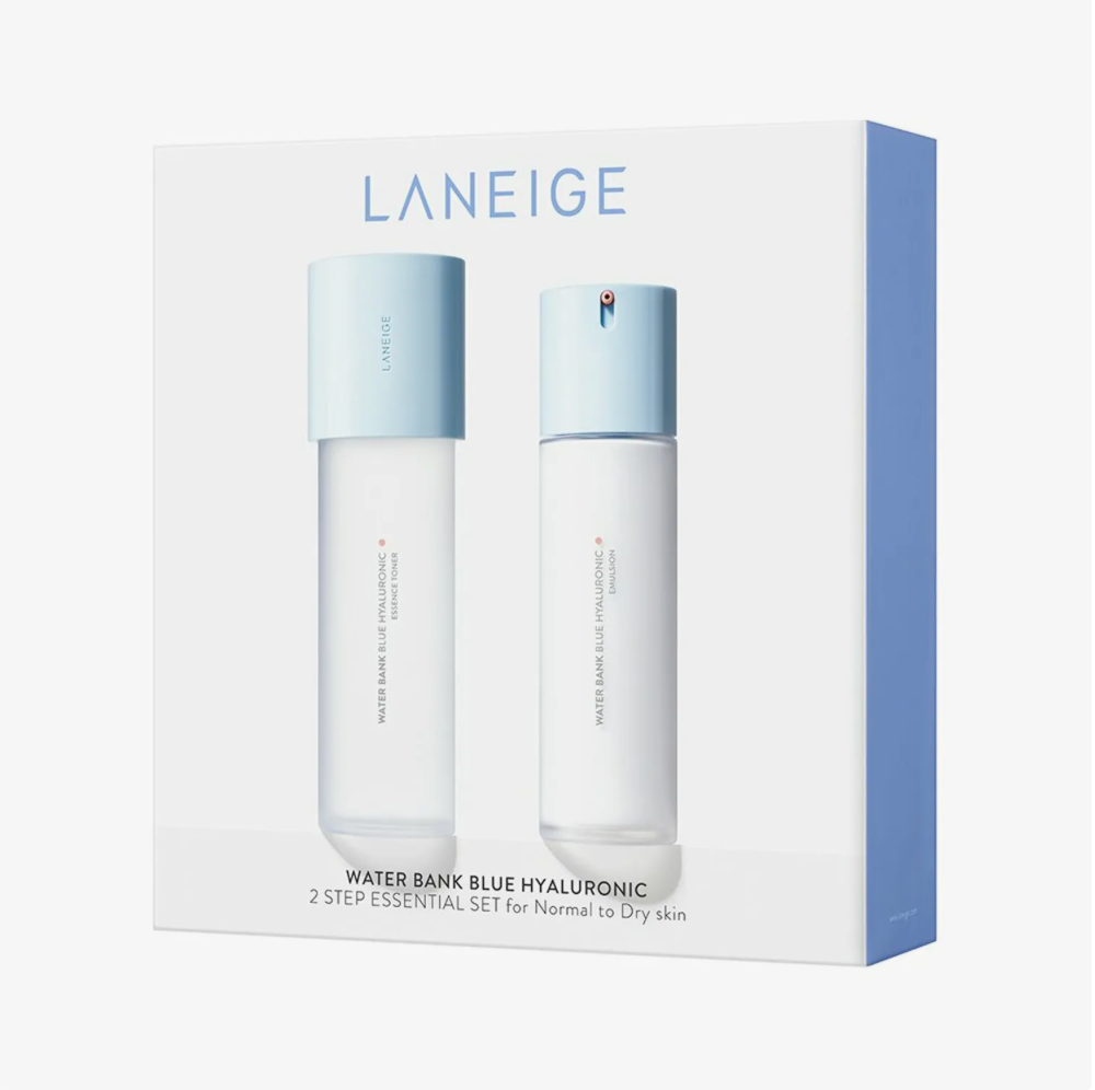 LANEIGE Water Bank Blue Hyaluronic skincare set box view