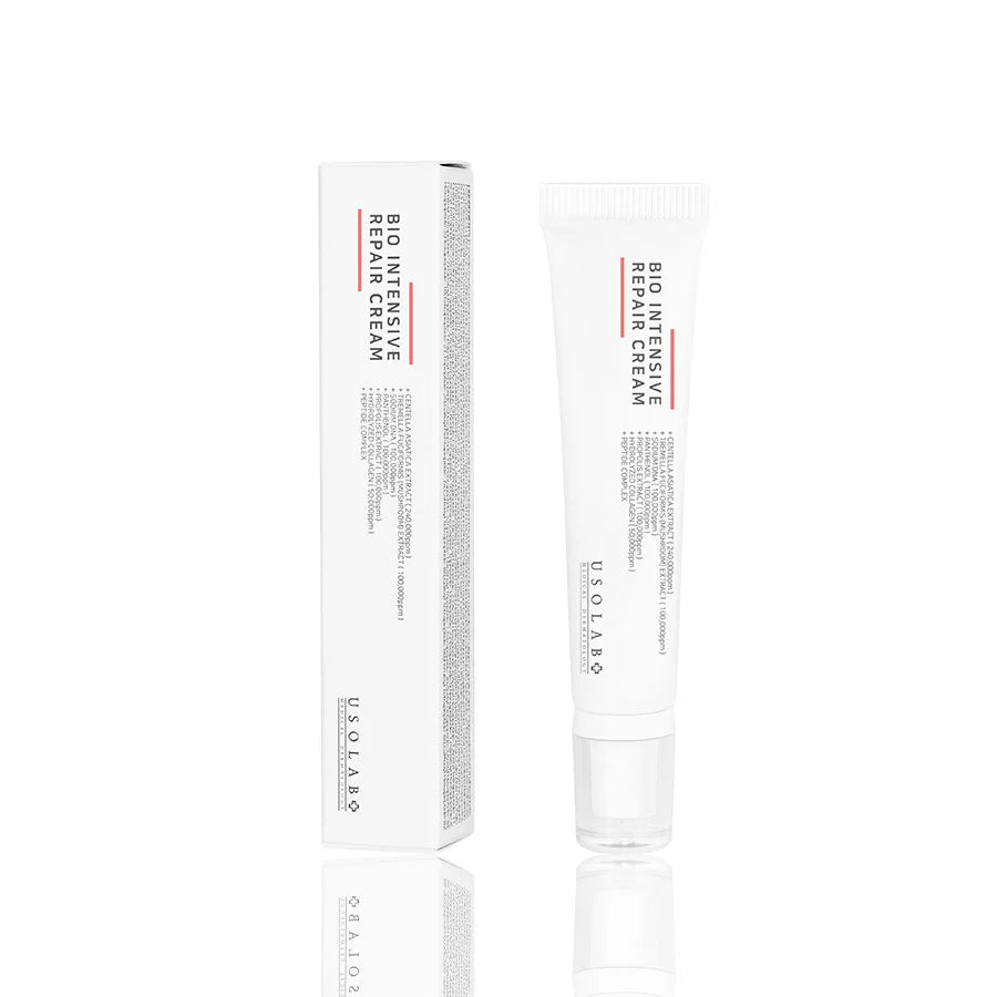 USOLAB BIO Intensive Repair Cream with packaging for skin barrier support and recovery.