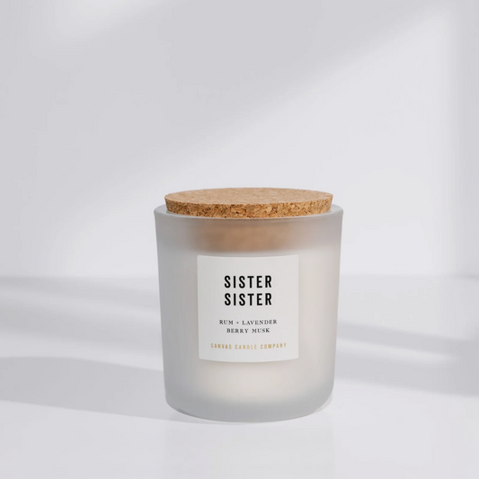 Canvas Sister Sister Candle