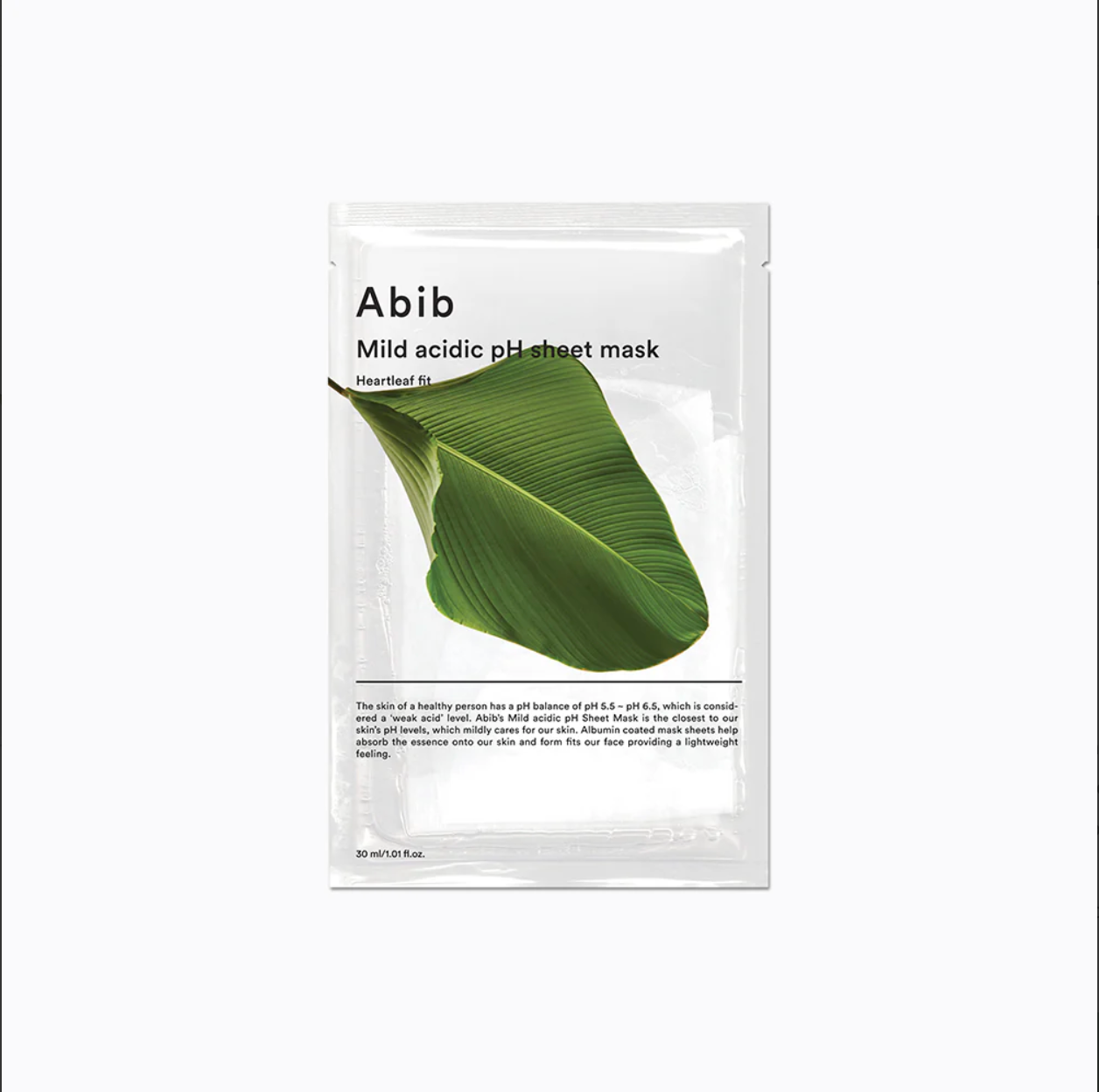 Abib Mild Acidic pH Sheet Mask - Heartleaf Fit