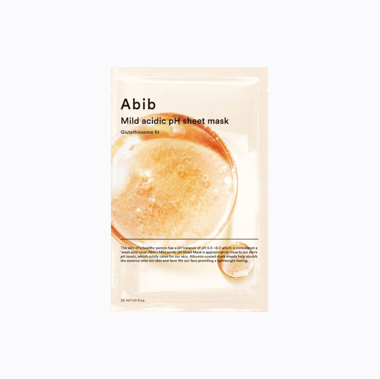 Abib Mild Acidic pH Sheet Mask - Glutathiosome Fit