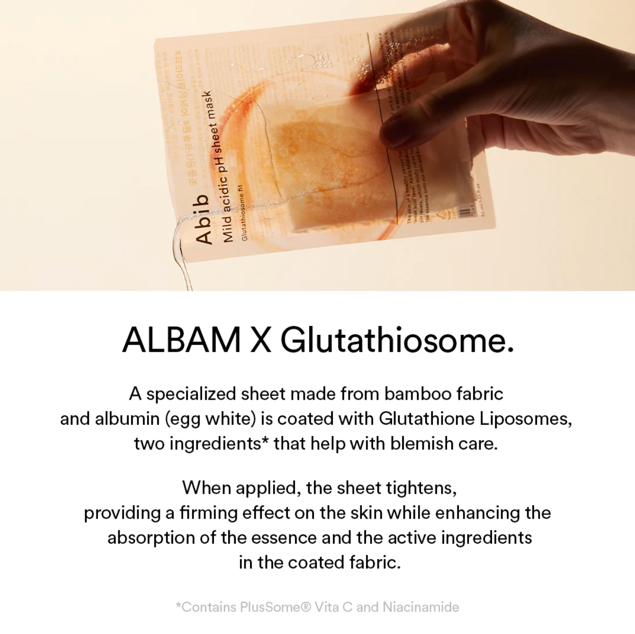 Abib Mild Acidic pH Sheet Mask - Glutathiosome Fit