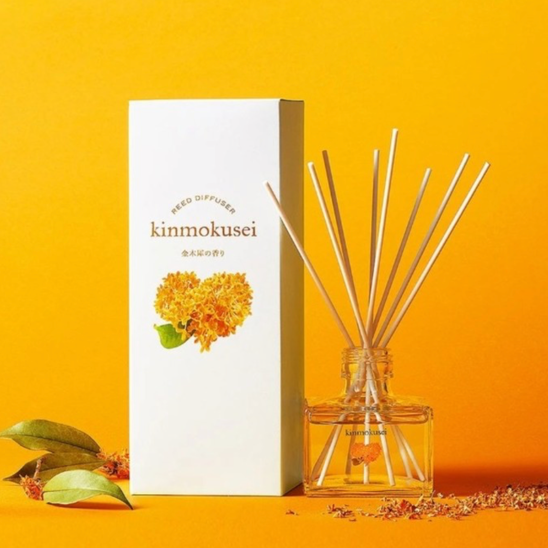 BIKEN Osmanthus Reed Diffuser – Sweet Floral Japanese Home Fragrance