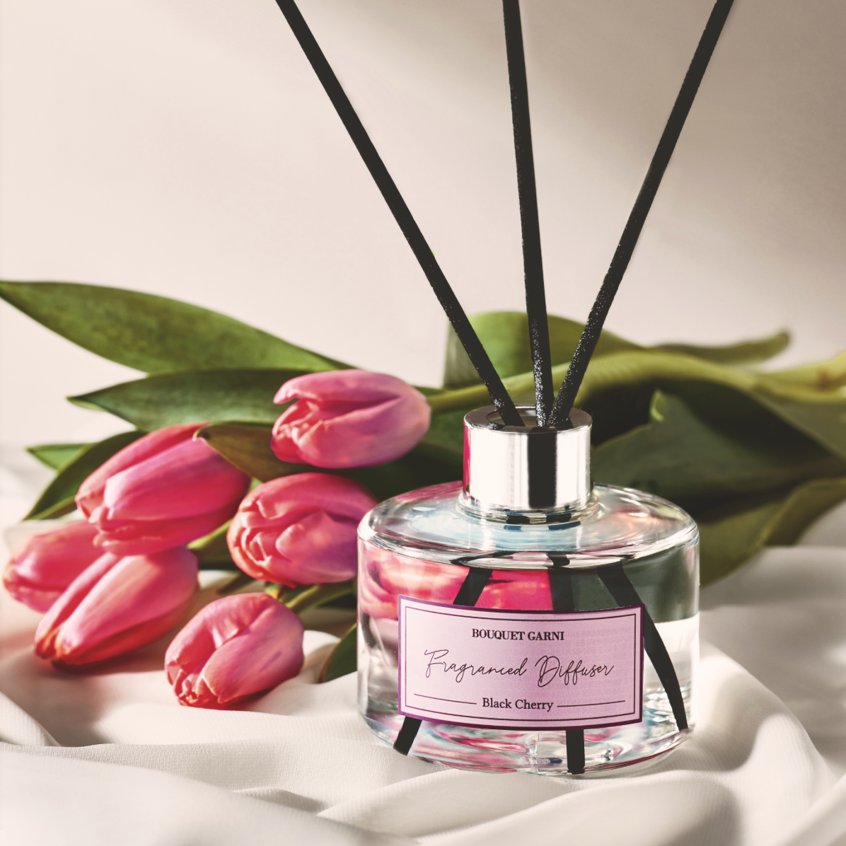 Bouquet Garni Black Cherry Fragranced Diffuser – Sweet & Fruity Home Scent
