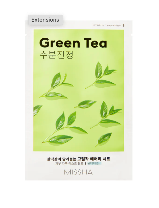 Missha Airy Fit Sheet Mask Green Tea