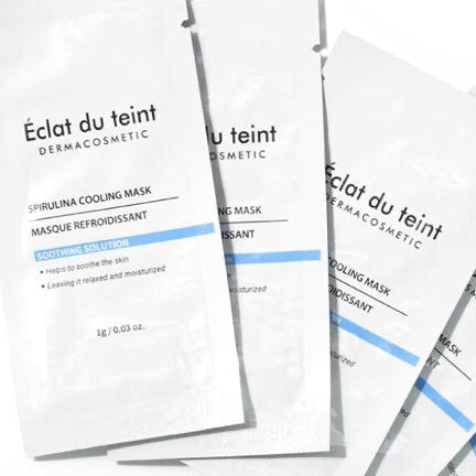 Éclat du Teint Spirulina Cooling Slush Mask – Refreshing Hydration & Antioxidant Care | French Skincare